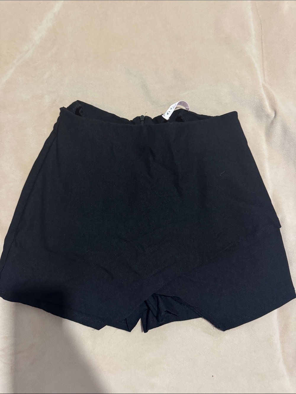Blue Blush Black High-Waist Skort